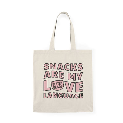 Snacks Are My Love Language Tote Bag - Limited Edition Valentines Day