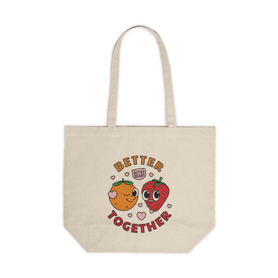 Better Together Canvas Shopping Tote - Limited Edition Valentines Day