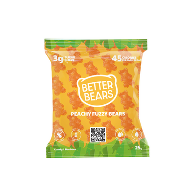 Snack Pack - Peachy Fuzzy Bears